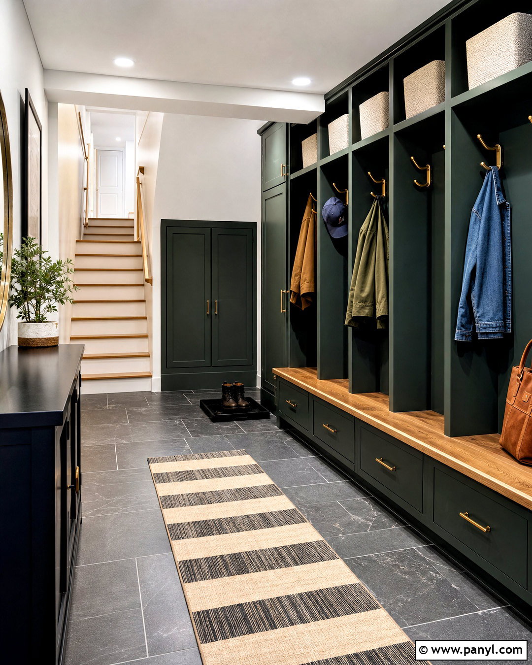 Basement Mudroom And Storage Zone - 20 unique basement ideas