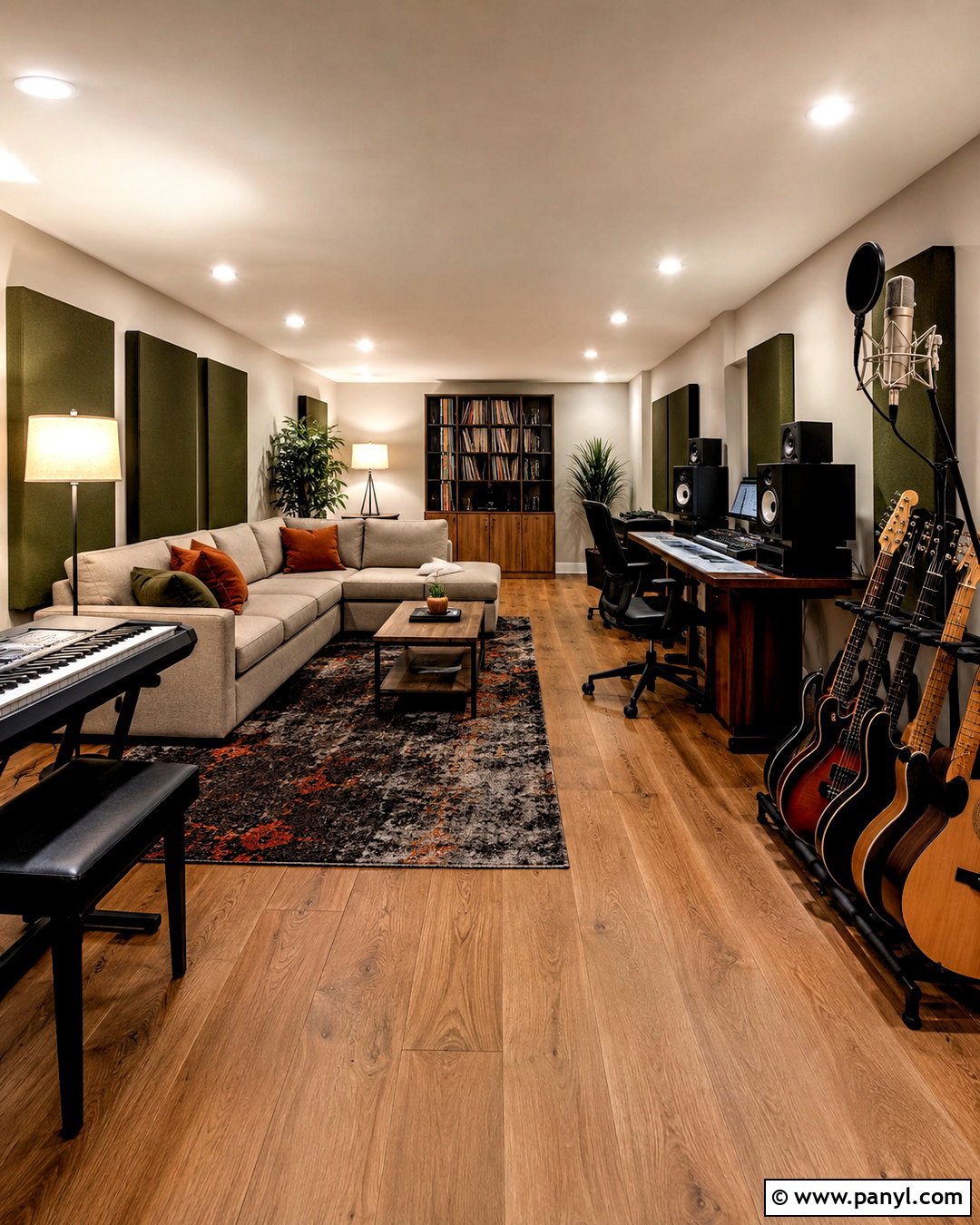 Basement Music Room - 20 cozy music room ideas