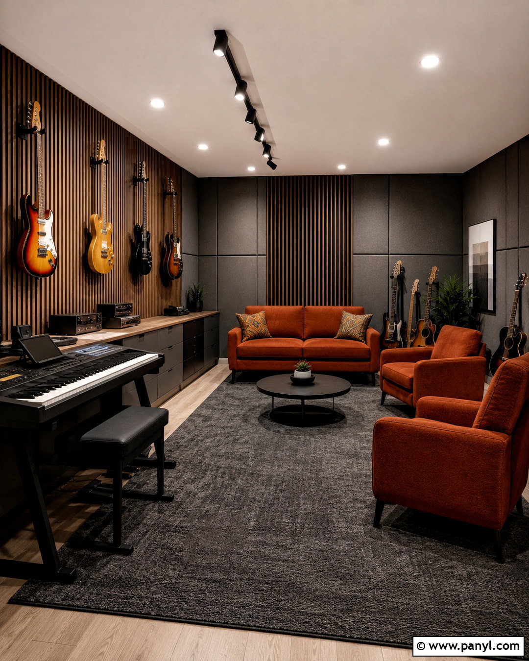 Basement Music Room - 20 cool basement ideas