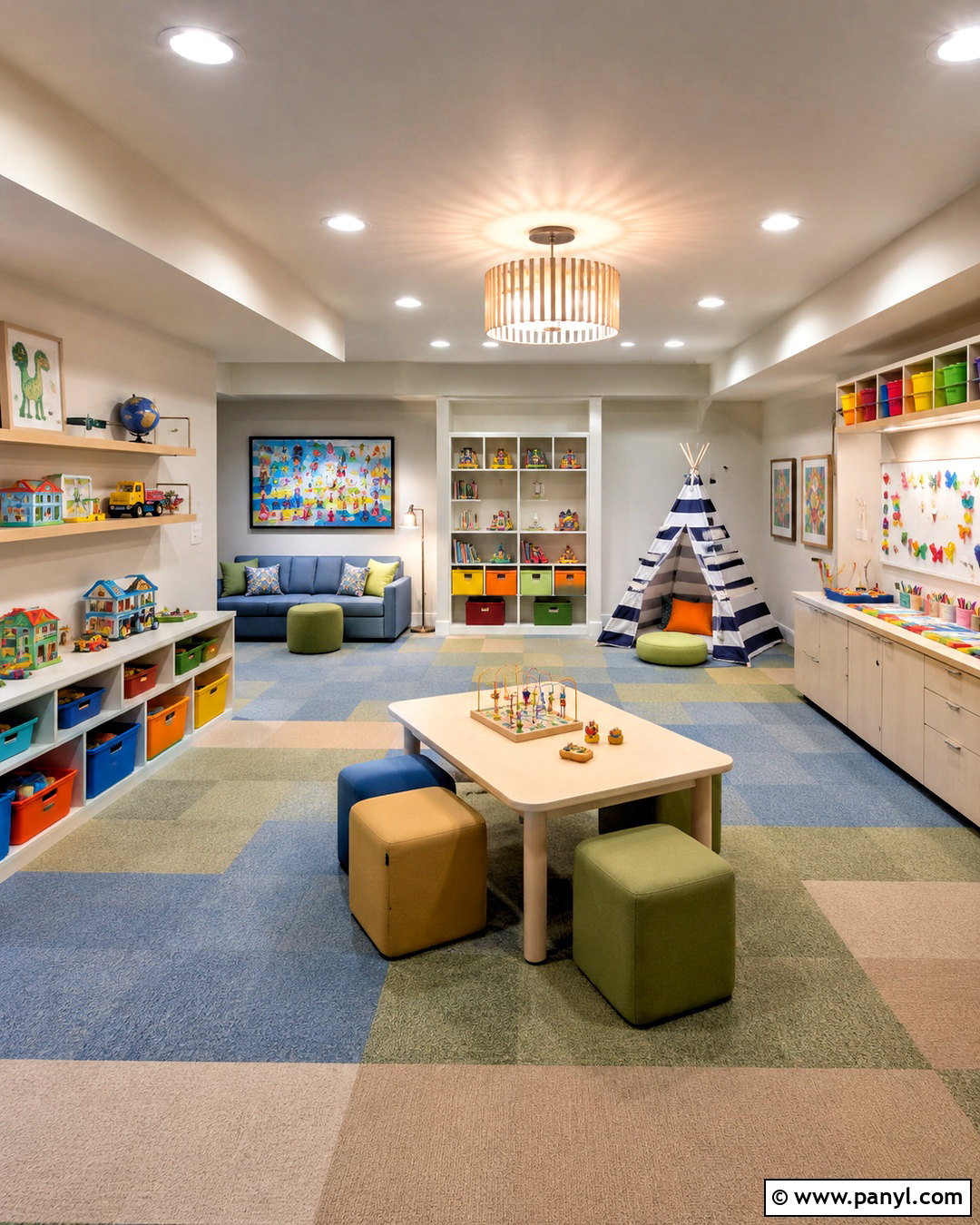 Basement Playroom - 20 cool basement ideas