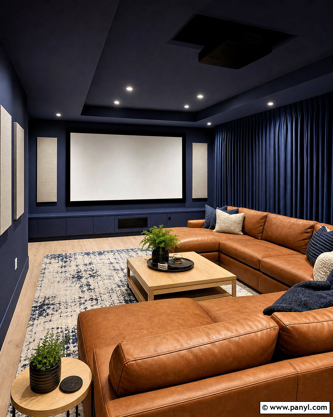 Basement Projector Living Room - 20 tv projector living room ideas