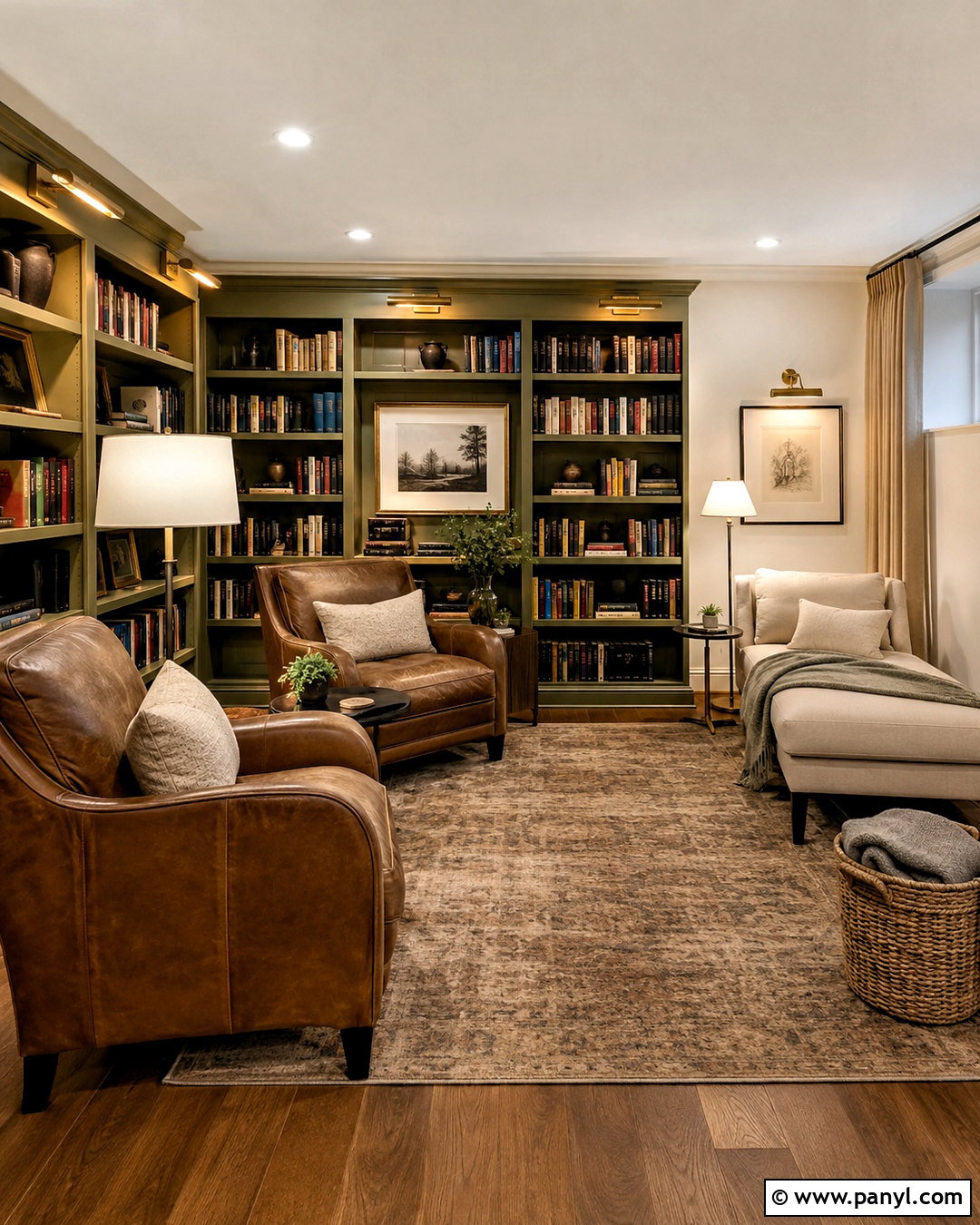 Basement Reading Room - 20 cool basement ideas