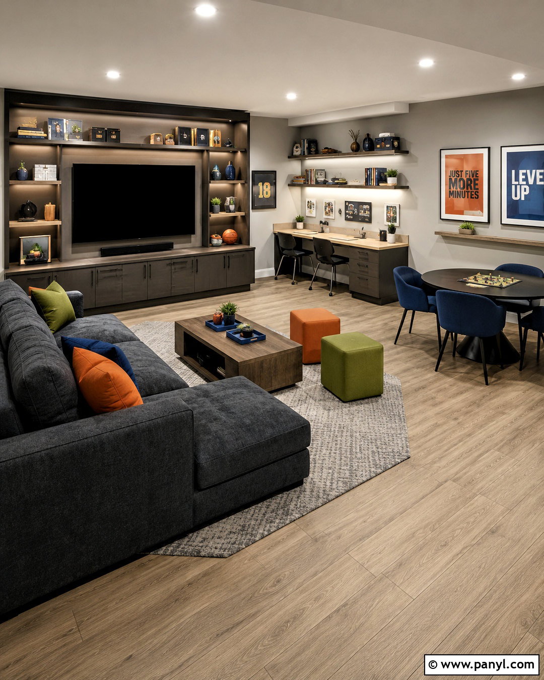 Basement Teen Hangout - 20 cool basement ideas
