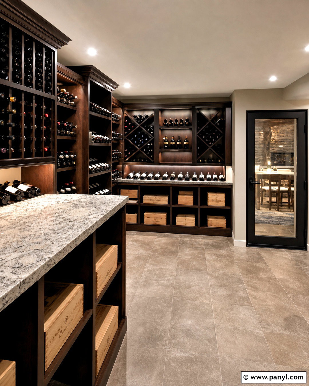 Basement Wine Cellar With Case Storage - 20 small wine cellar ideas basements