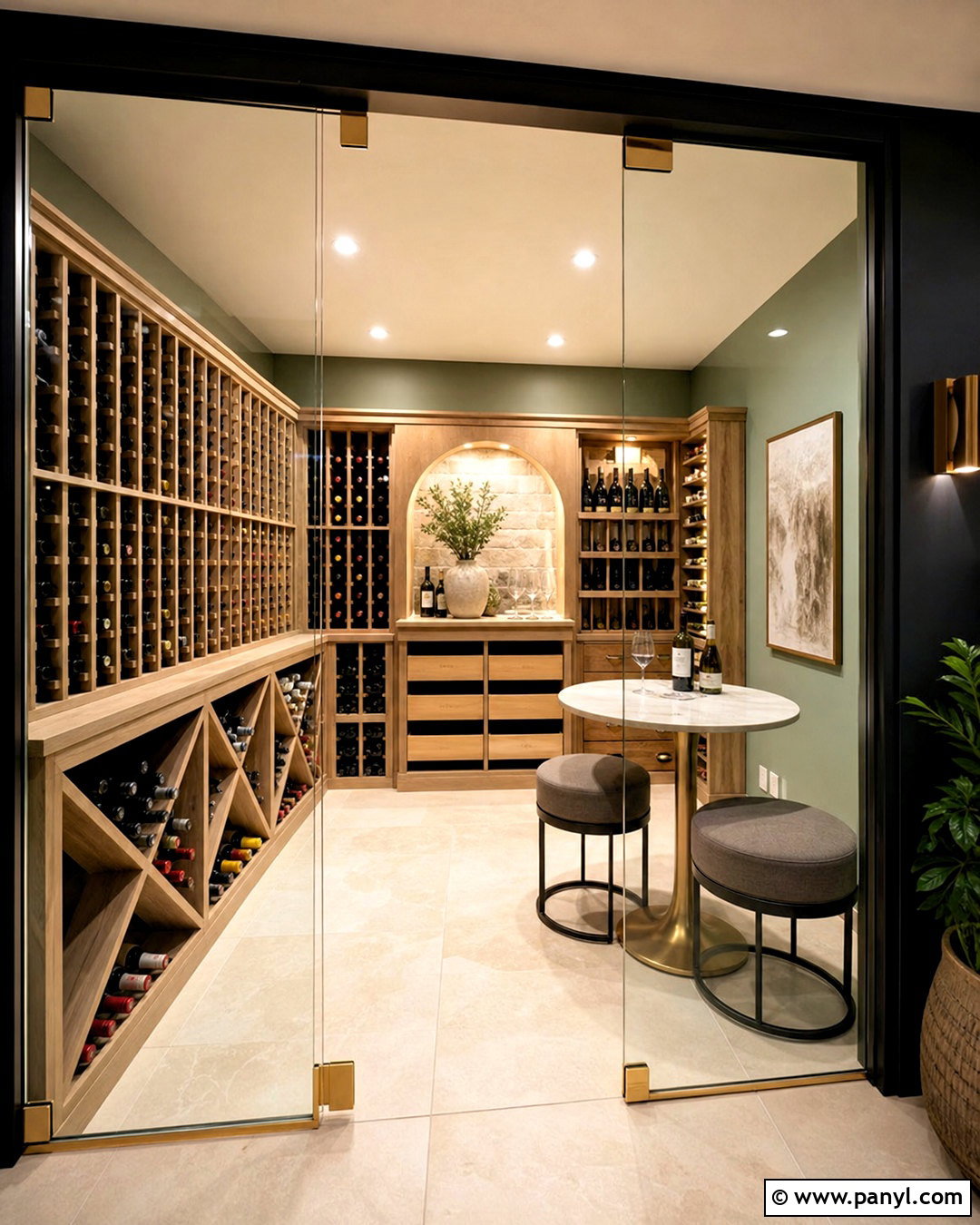 Basement Wine Cellar With Tasting Nook - 20 small wine cellar ideas basements