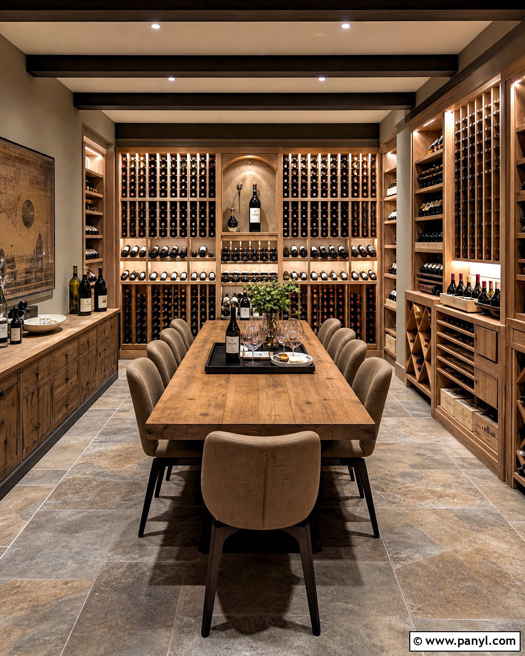 Basement Wine Cellar With Tasting Table - 20 wine cellar home design ideas
