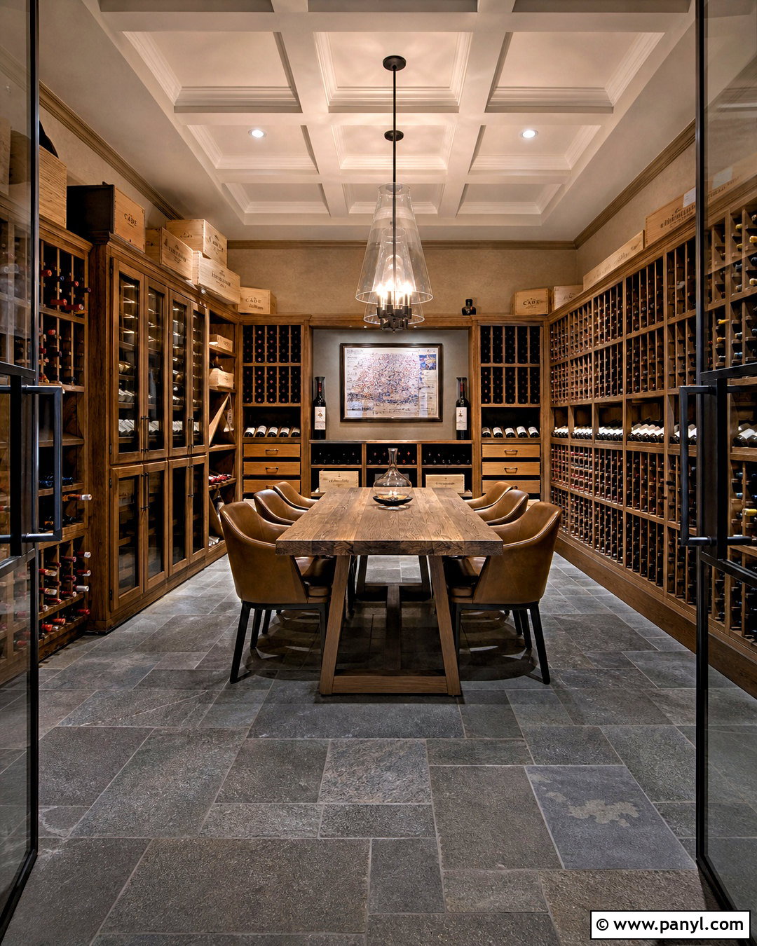 Basement Wine Cellar - 20 high end custom residential wine cellars