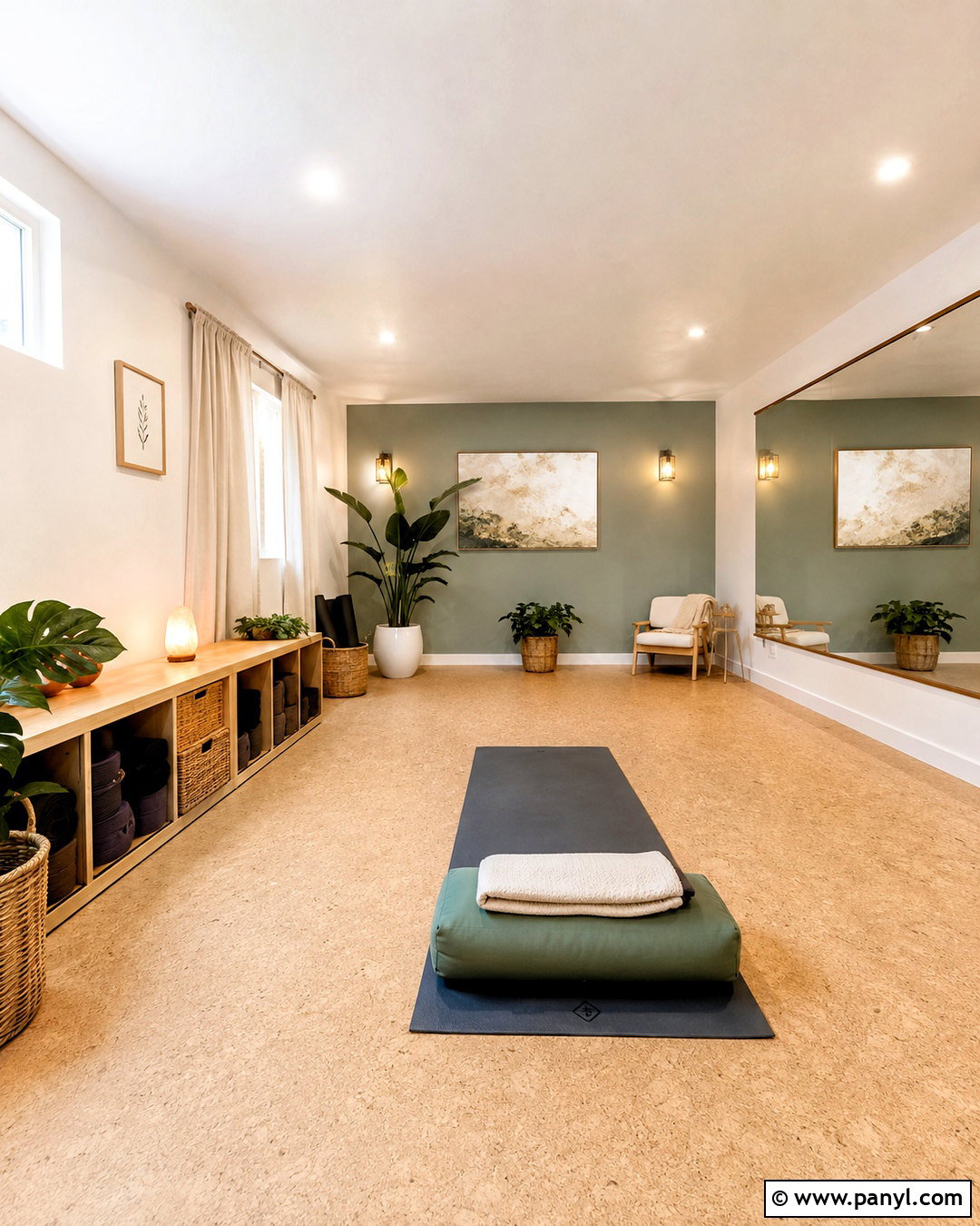 Basement Yoga Studio - 20 cool basement ideas