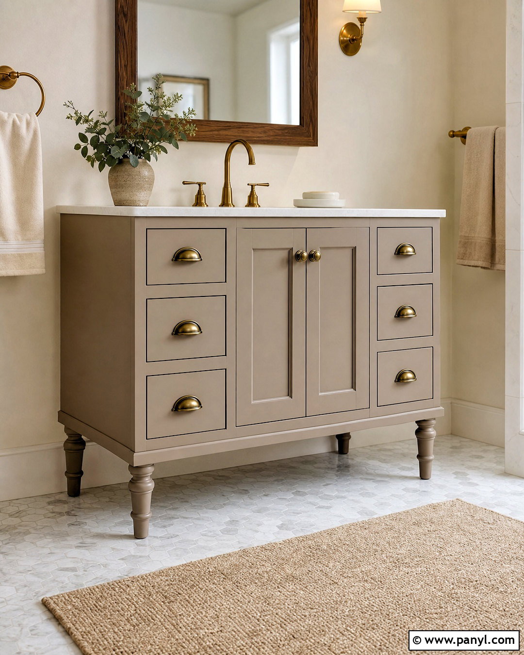 Bathroom Cabinet With New Feet - 20 bathroom cabinet makeover ideas