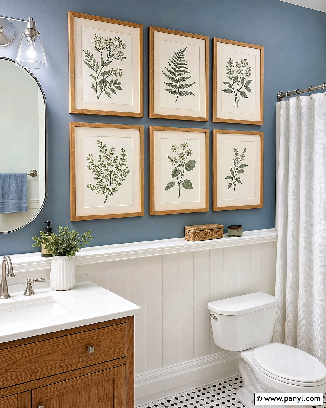 Bathroom Gallery Wall - 20 bathroom wall design ideas