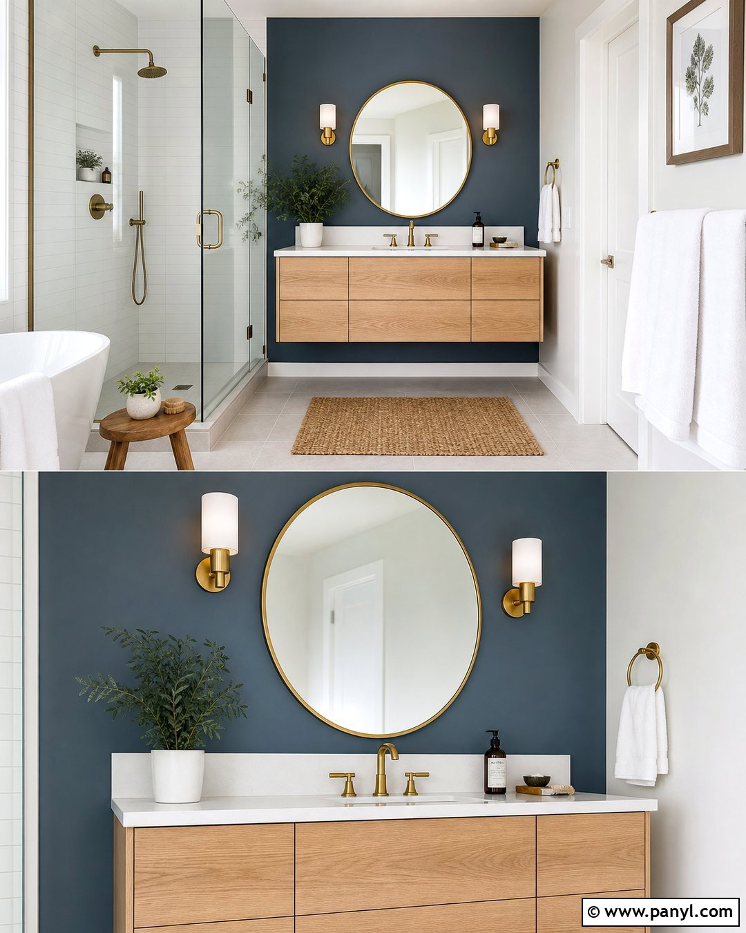 Bathroom Slate Blue Accent Wall - 25 Slate Blue Accent Wall Ideas