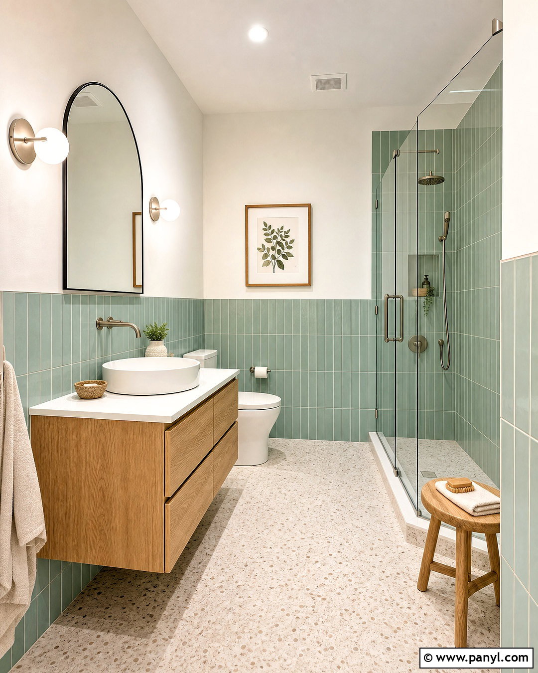 Bathroom Tile Wainscoting - 20 modern wainscoting ideas