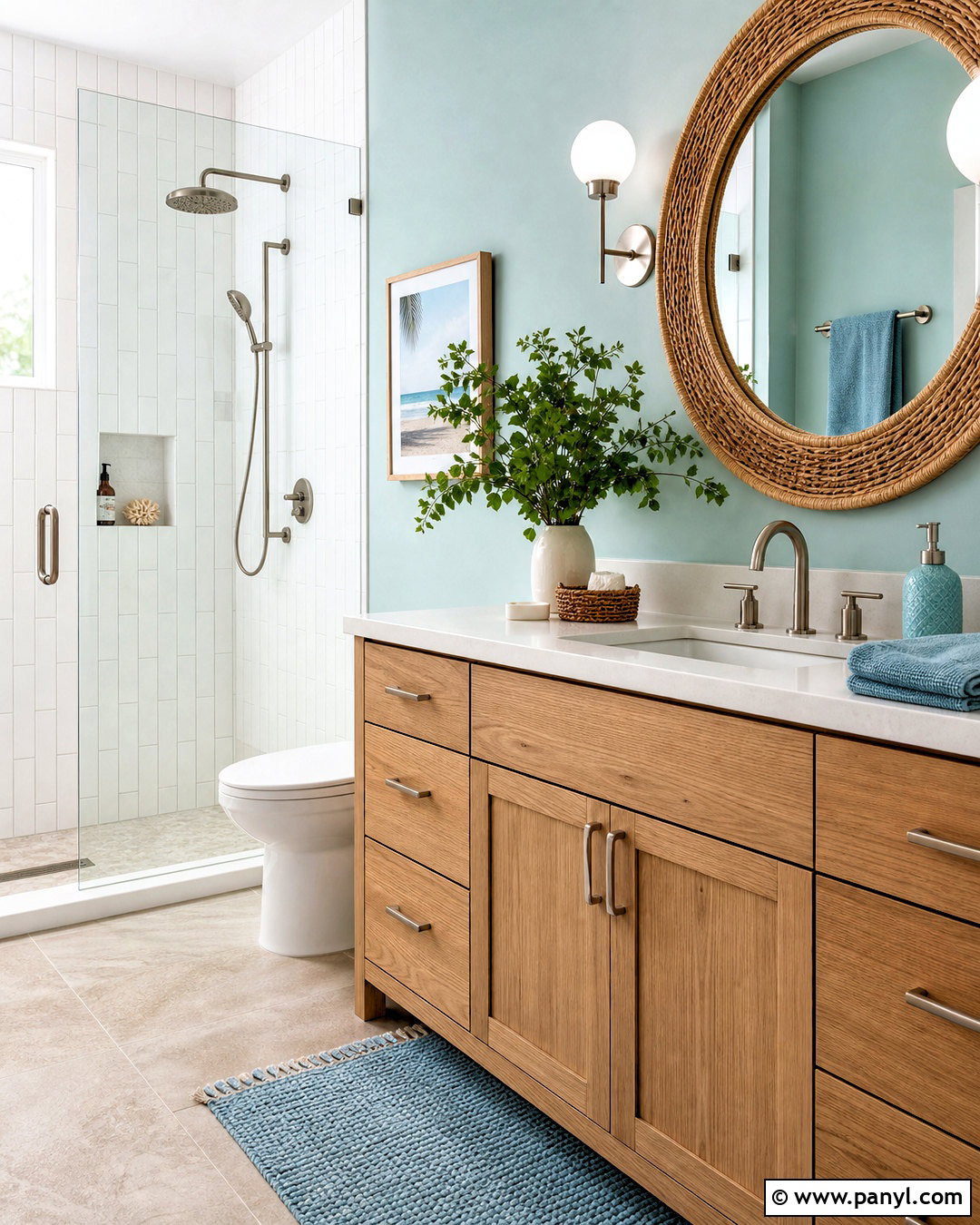 Beachy Bathroom - 20 beachy interior design ideas