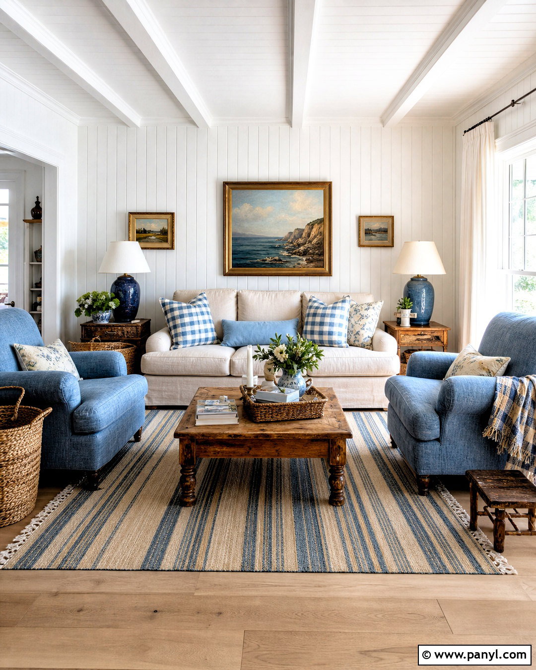 Beachy Cottage Living Room - 20 beachy interior design ideas