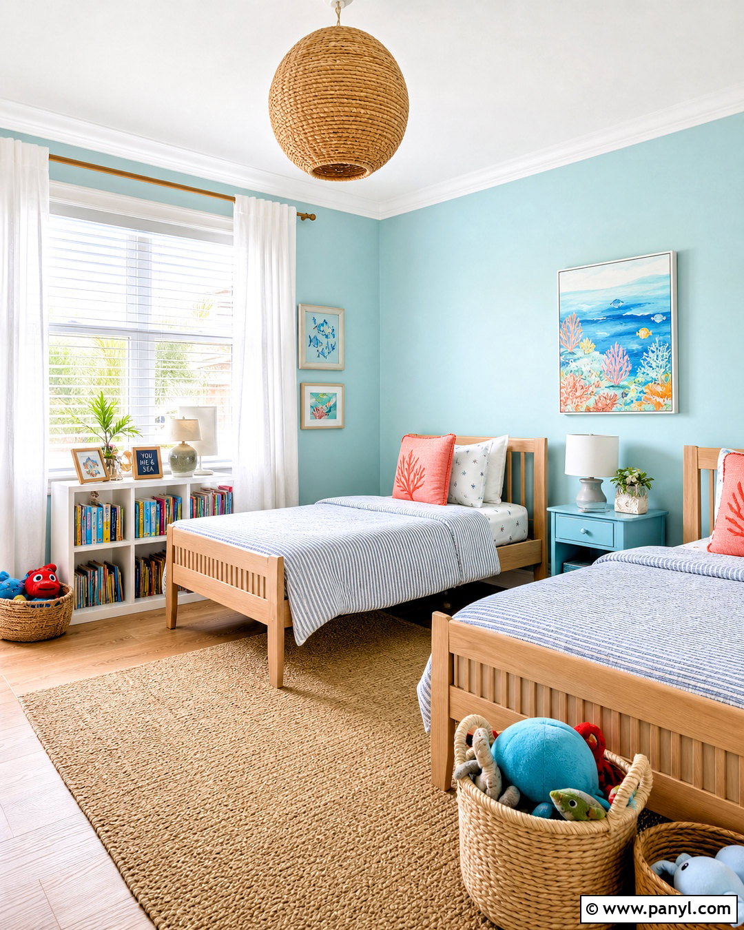 Beachy Kids Bedroom - 20 beachy interior design ideas