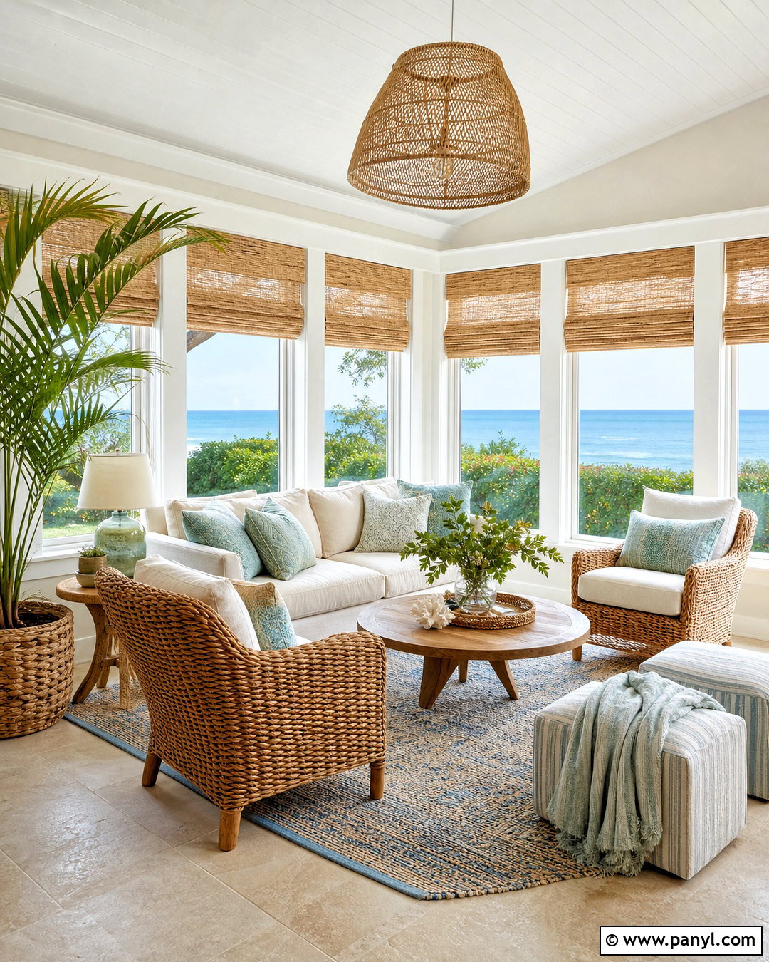 Beachy Sunroom - 20 beachy interior design ideas