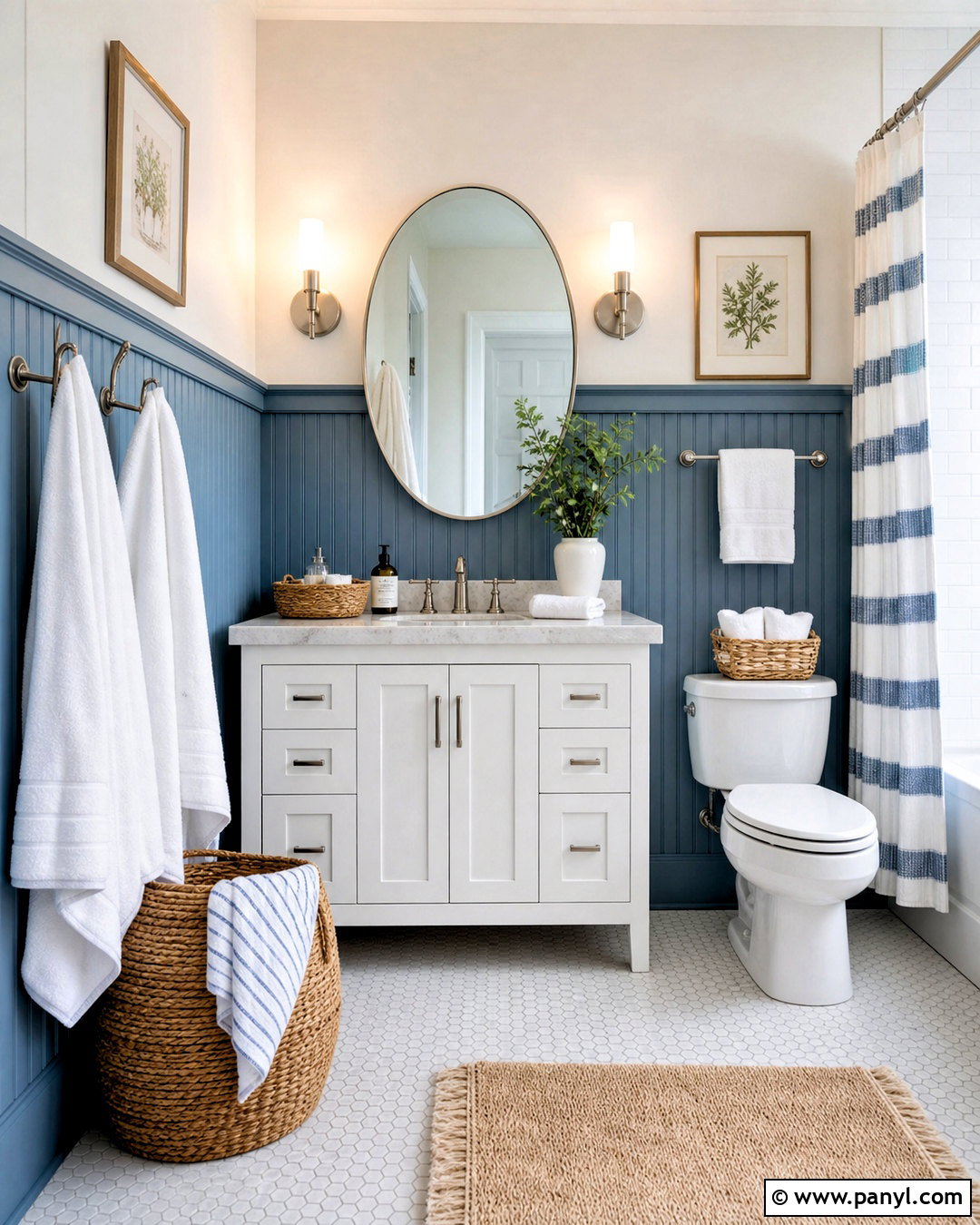 Beadboard Bathroom Wall - 20 bathroom wall design ideas
