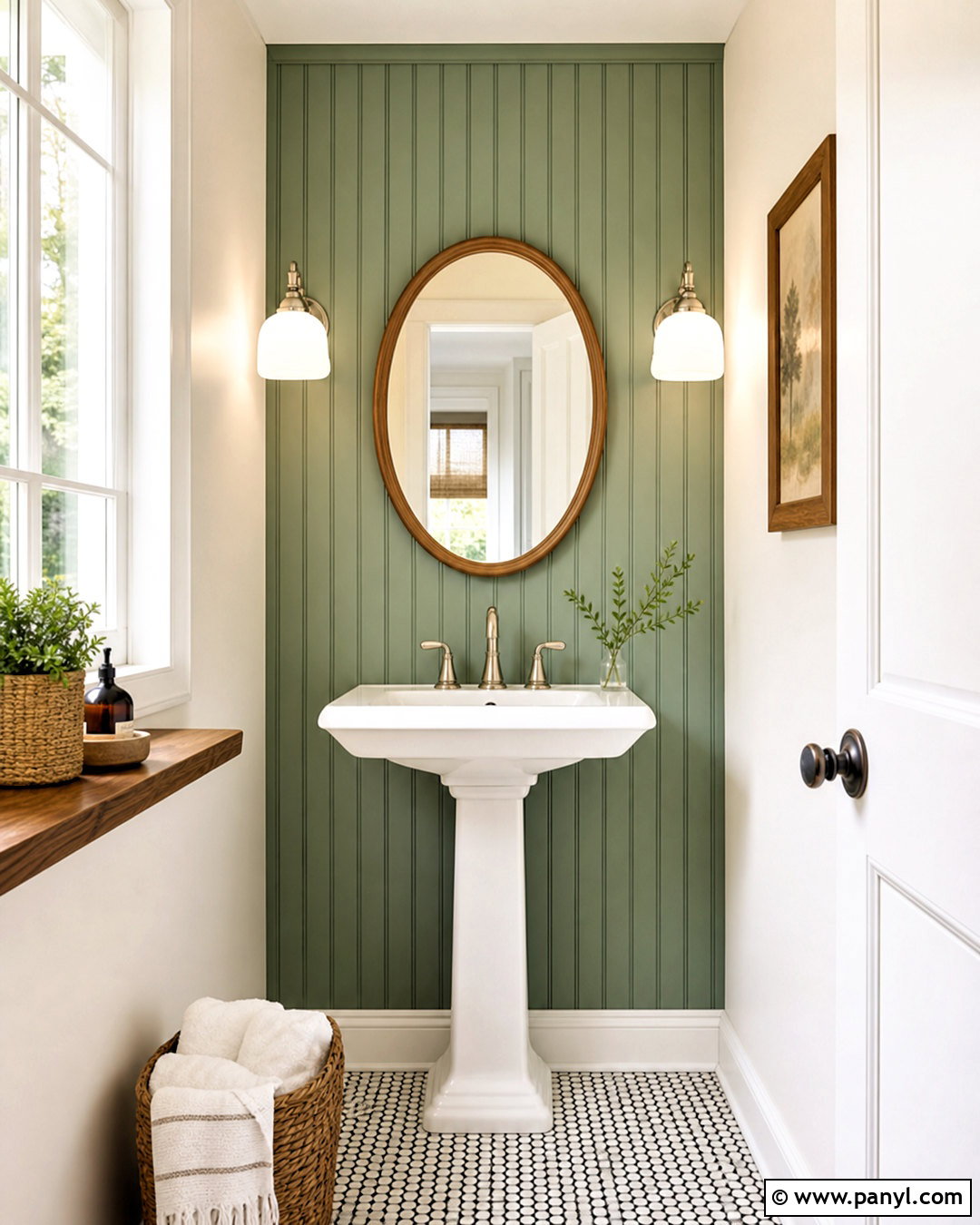 Beadboard Half Bath Accent Wall - 20 half bath accent wall ideas