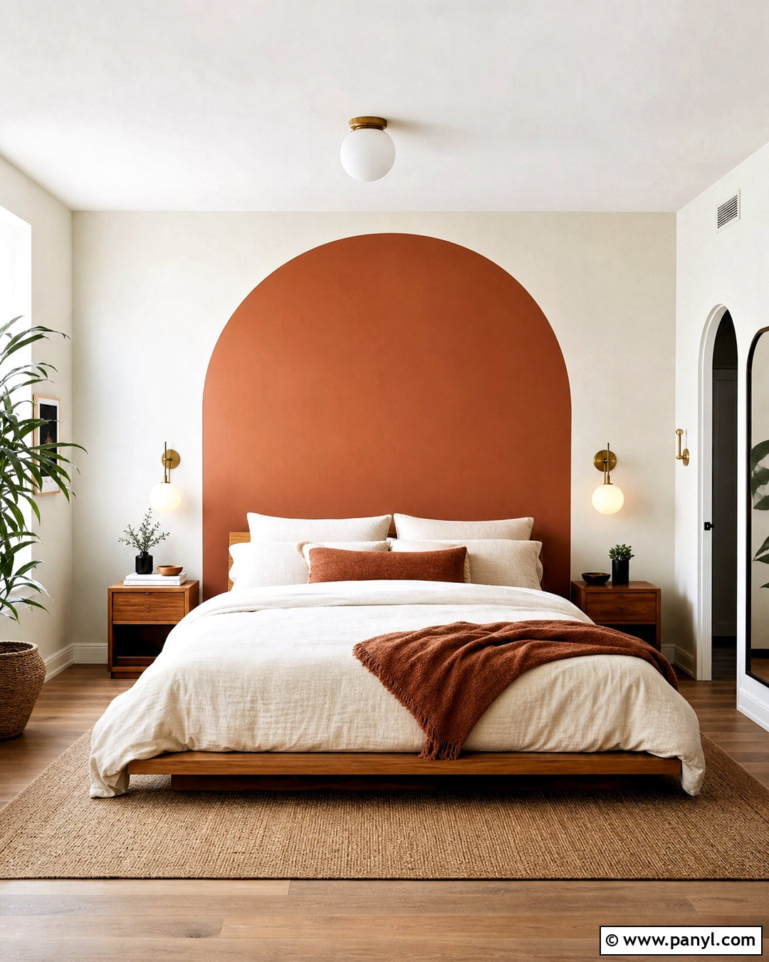 Bedroom Arch Wall Paint Pattern - 20 wall paint patterns bedroom ideas