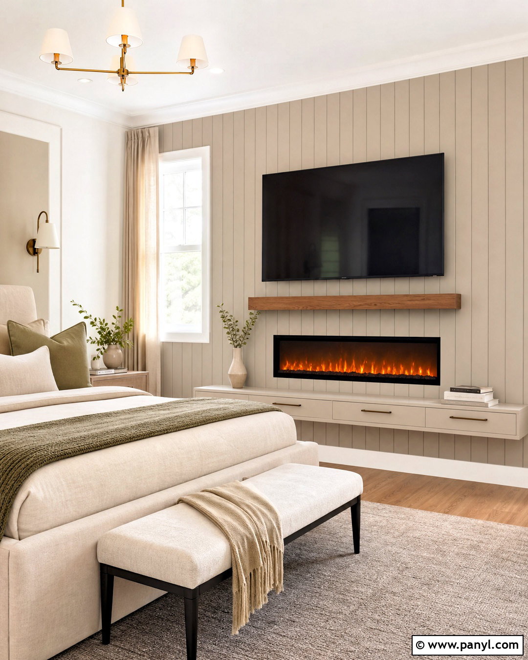Bedroom Electric Fireplace With TV - 20 electric fireplace ideas with tv ideas
