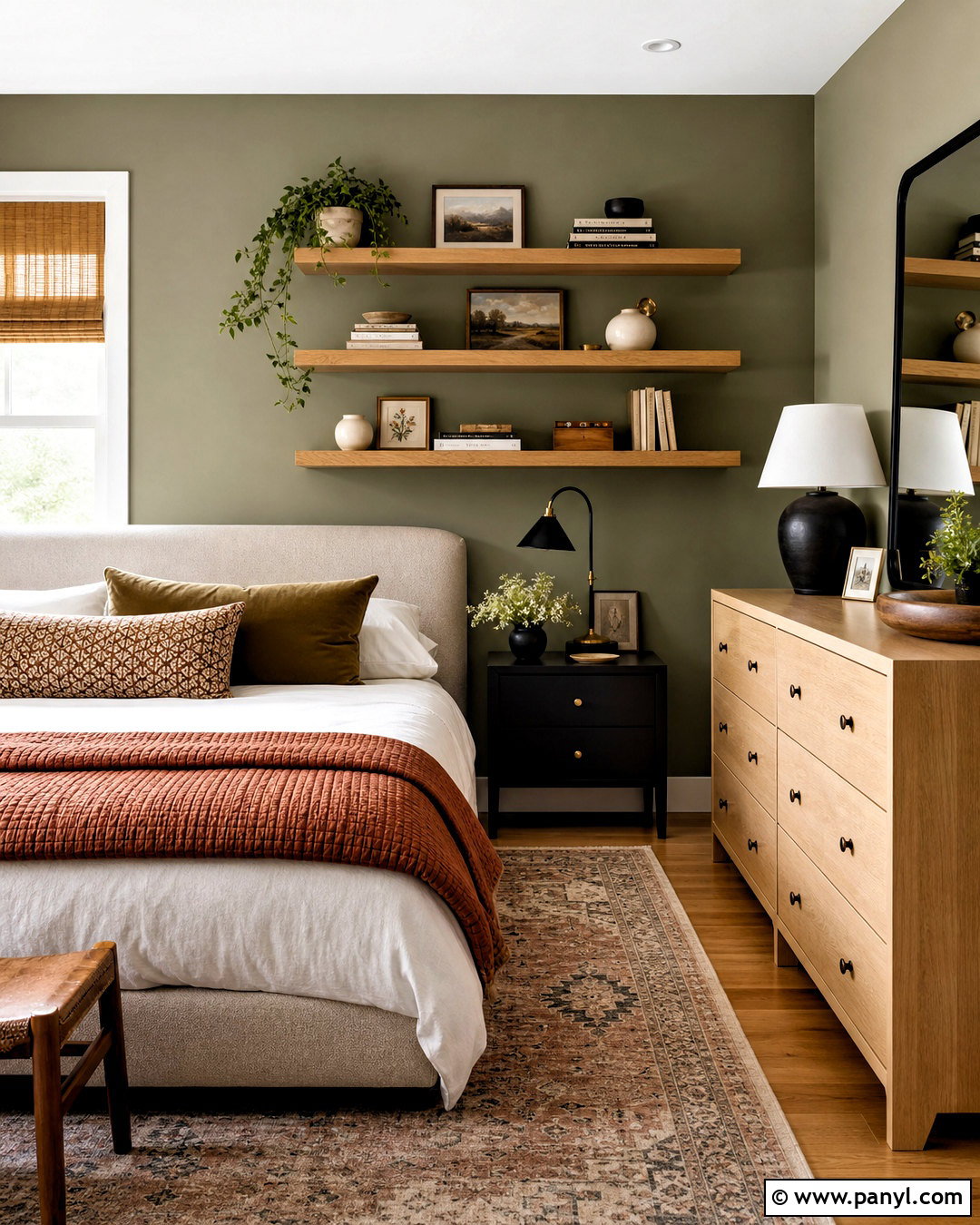 Bedroom Floating Shelves - 20 wall decor bedroom ideas