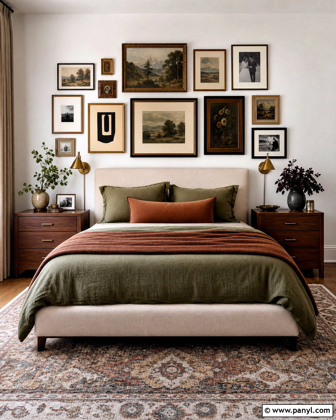 Bedroom Gallery Wall - 20 wall decor bedroom ideas