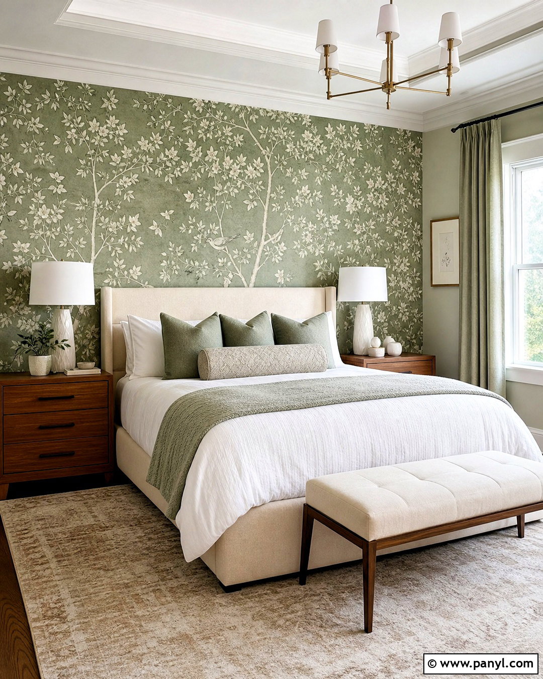 Bedroom Interior With Wallpaper - 20 bedroom interior ideas