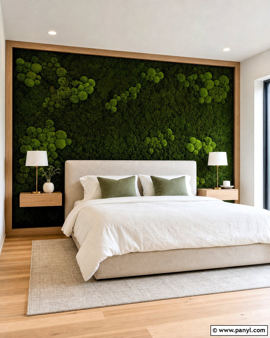 Bedroom Moss Wall - 20 greenwall interior design ideas