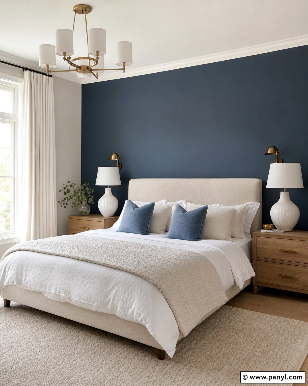 Bedroom Slate Blue Accent Wall - 25 Slate Blue Accent Wall Ideas