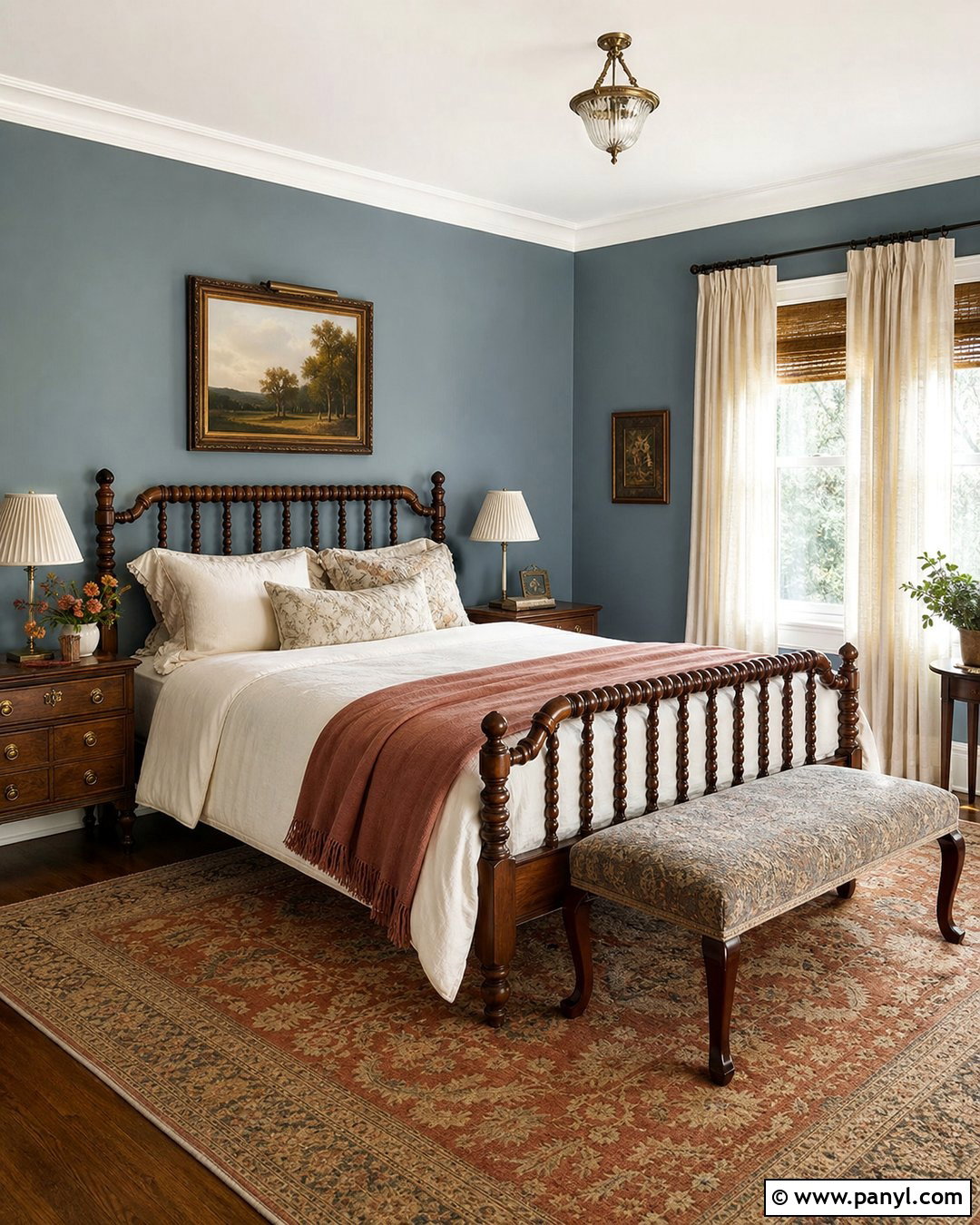 Bedroom With Dusty Blue Walls - 35 room with blue walls