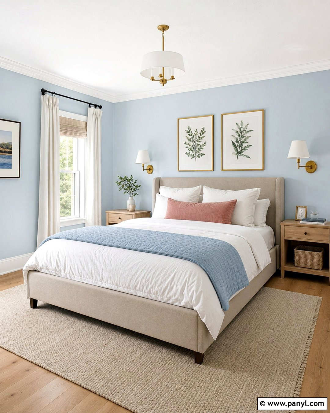 Bedroom With Powder Blue Walls - 35 room with blue walls