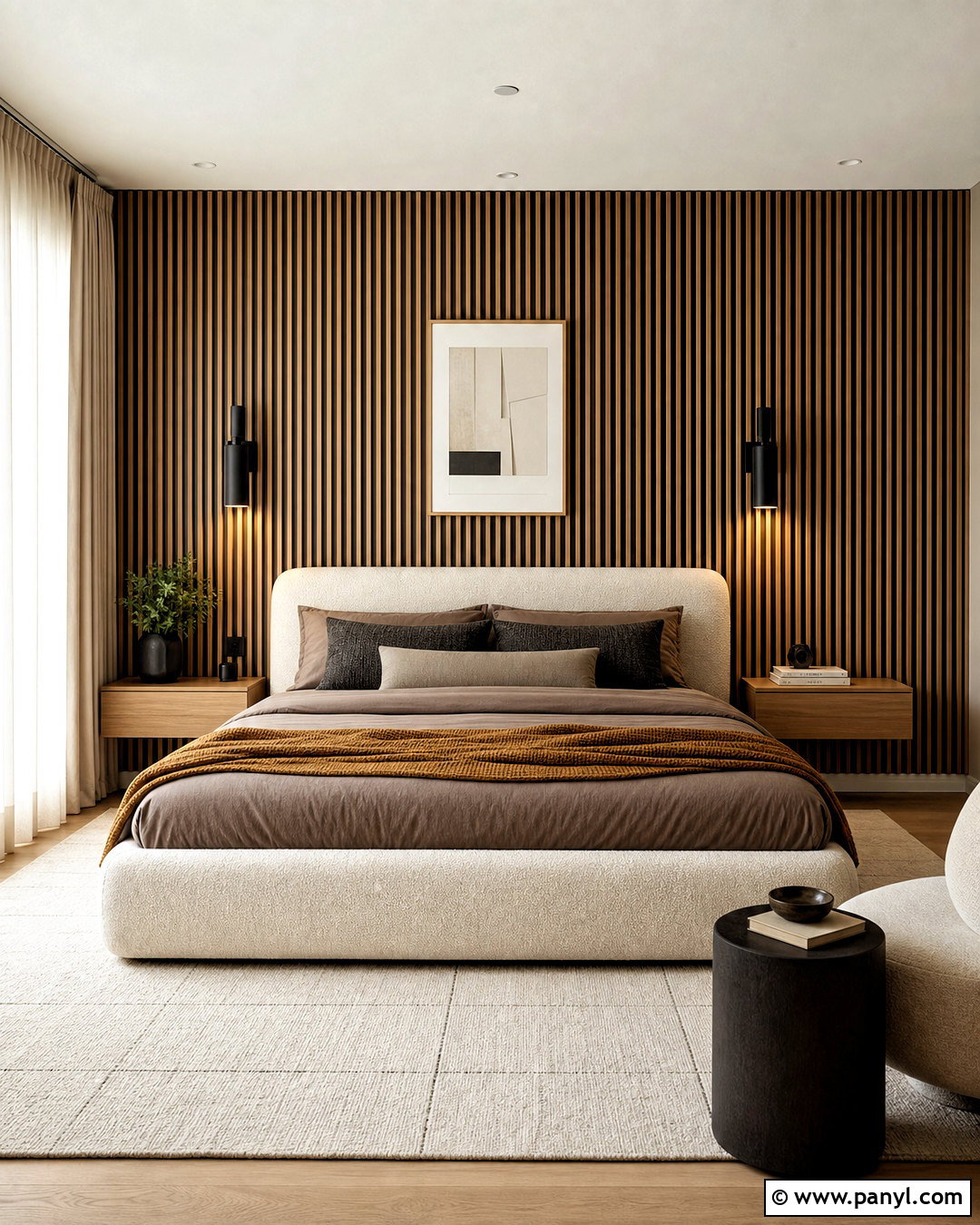 Bedroom Wood Slat Wall - 20 wall decor bedroom ideas