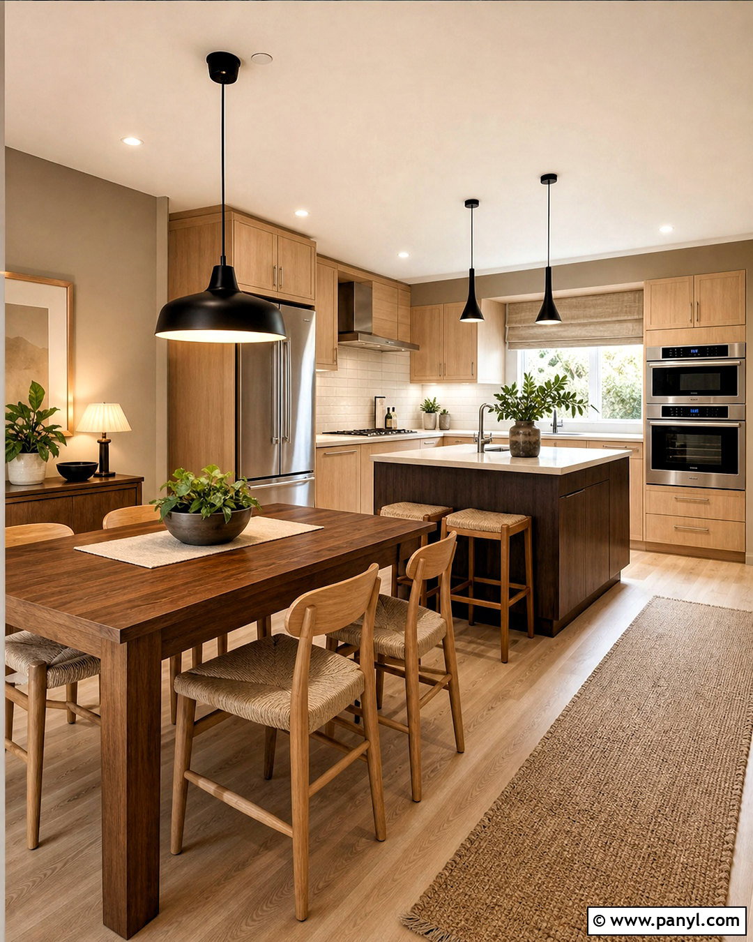 Beech And Smoked Oak Wood Combination - 20 wood color combination ideas