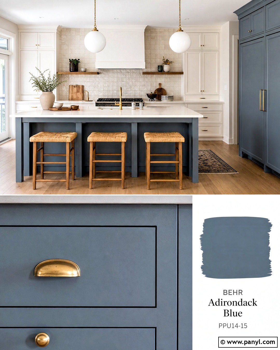 Behr Adirondack Blue Kitchen - 20 grey blue paint colors