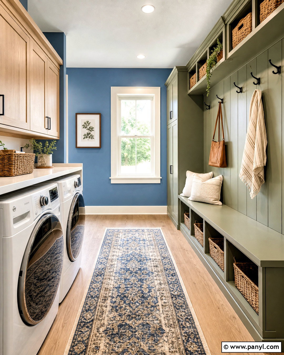 Behr Adirondack Blue Laundry Room Color Scheme - 20 behr paint color schemes