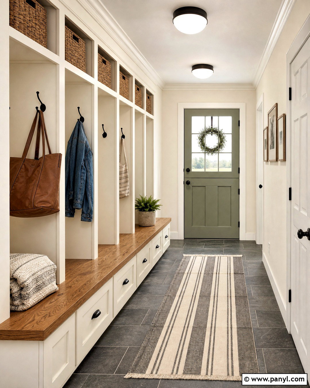 Behr Antique White Mudroom - 20 behr antique white ideas