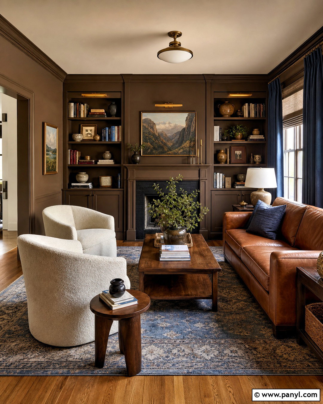 Behr Baronial Brown Library Palette - 20 behr color palette for home ideas