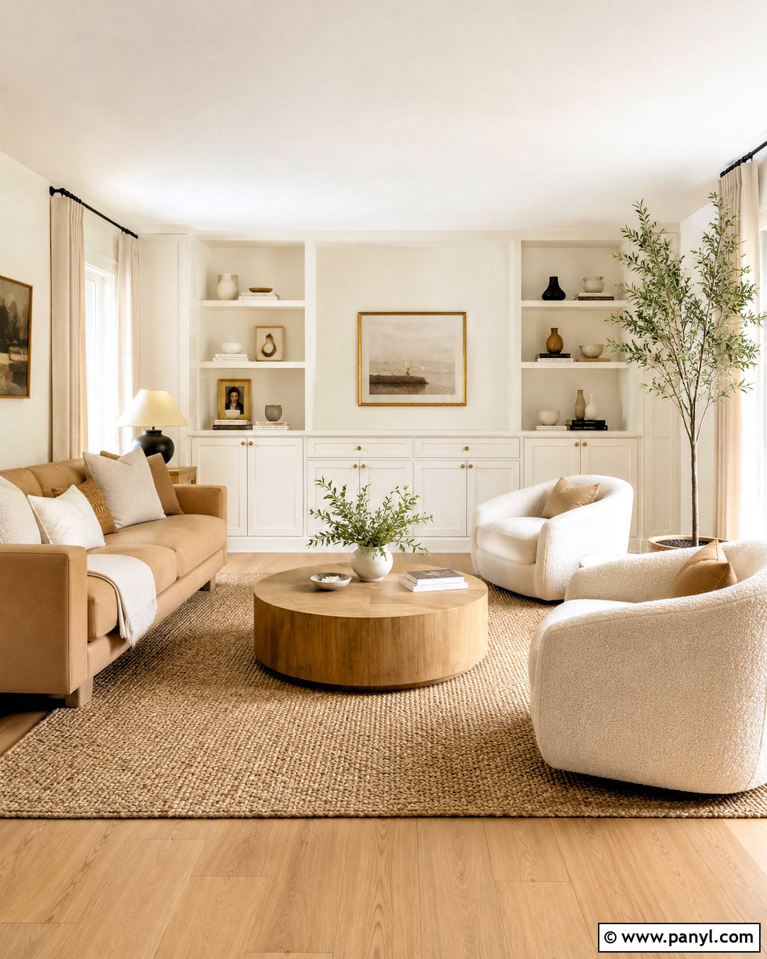 Behr Blank Canvas Living Room - 20 neutral white paint colors