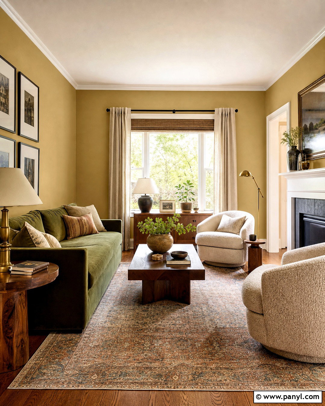 Behr Charismatic Living Room - 20 warm yellow paint colors