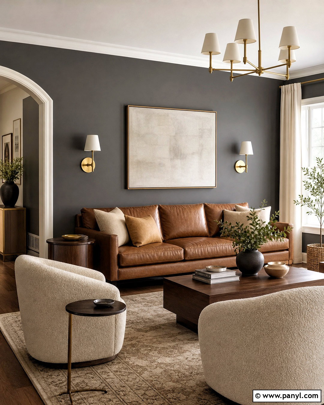 Behr Cracked Pepper Living Room - 20 behr living room paint color ideas