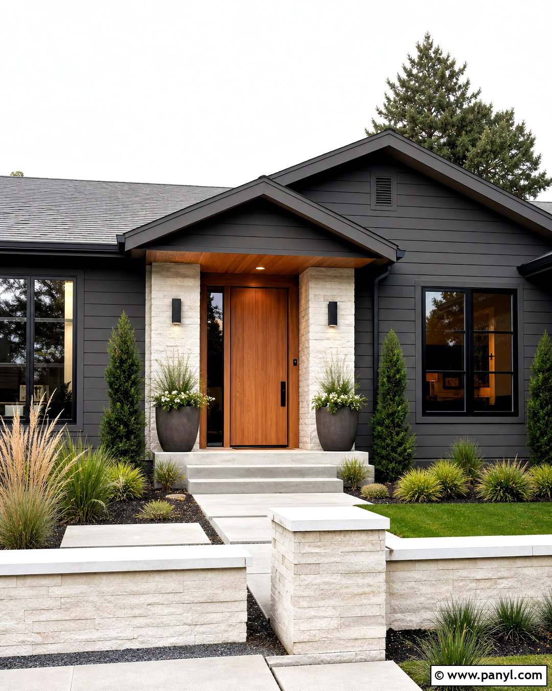 Behr Cracked Pepper Modern Exterior Palette - 20 behr color palette for home ideas