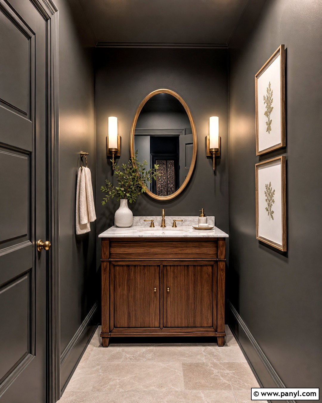 Behr Cracked Pepper Powder Room Color Scheme - 20 behr paint color schemes