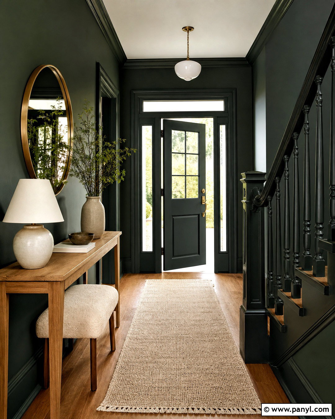 Behr Dark Everglade Entryway - 20 moody green paint colors