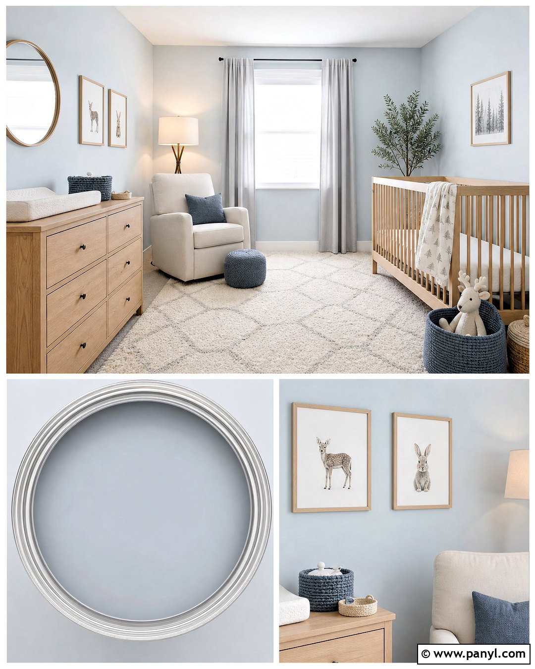 Behr Etched Glass Nursery - 20 grey blue paint colors