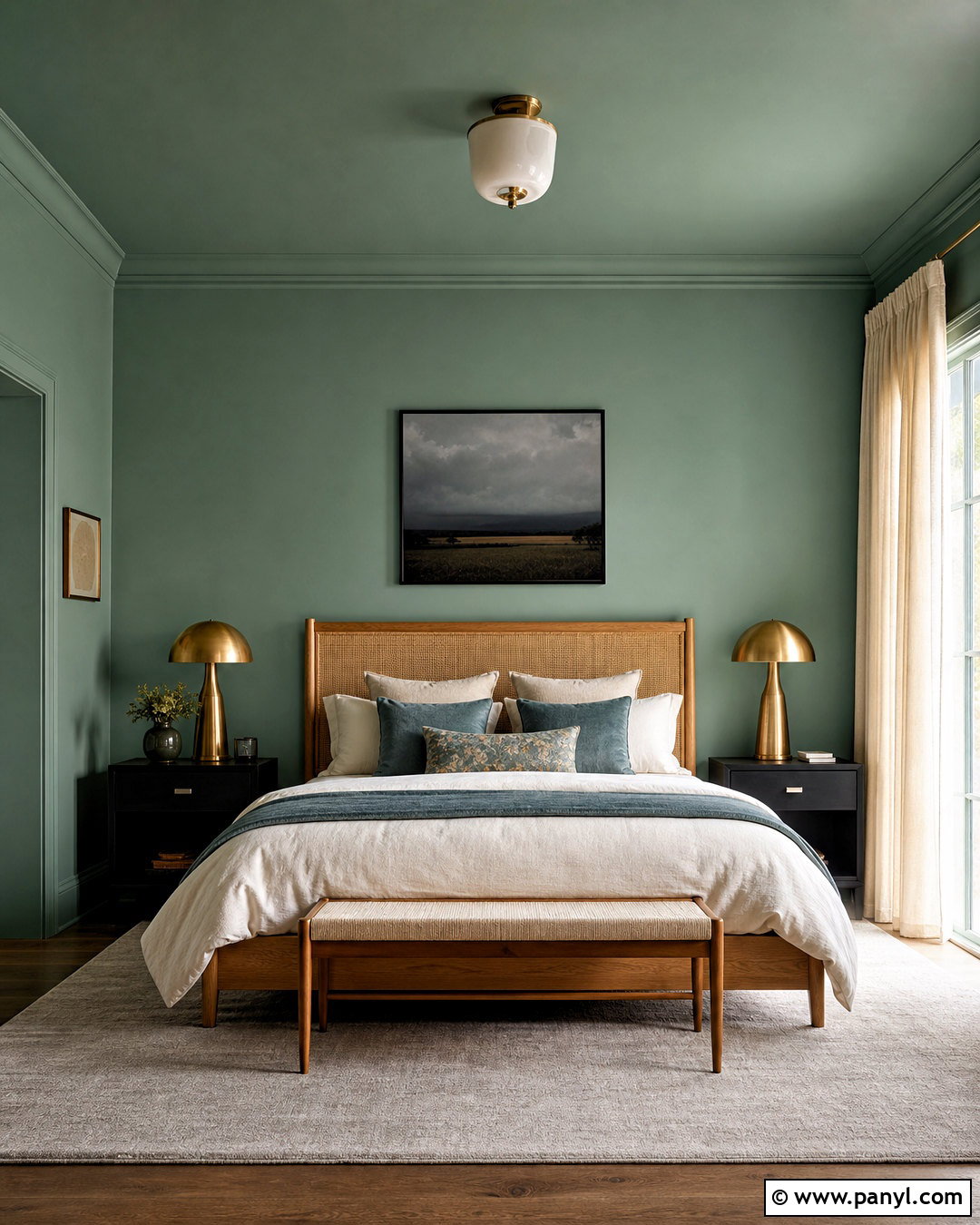 Behr Hidden Gem Bedroom - 20 moody green paint colors