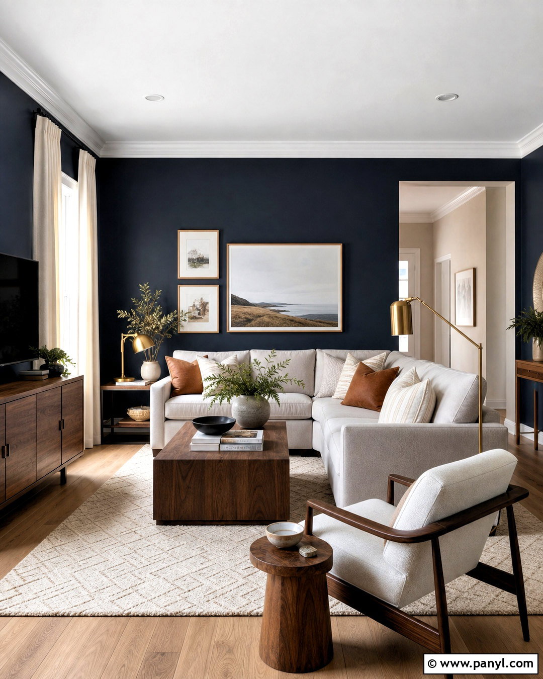 Behr Midnight Blue Living Room - 20 behr living room paint color ideas