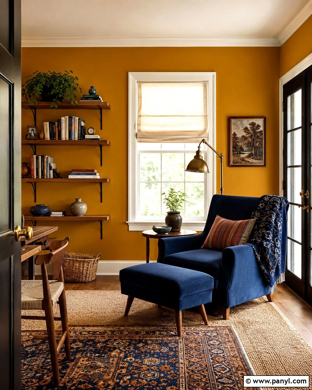 Behr Mustard Field Reading Room - 20 Dark Gold Paint Colors For Walls