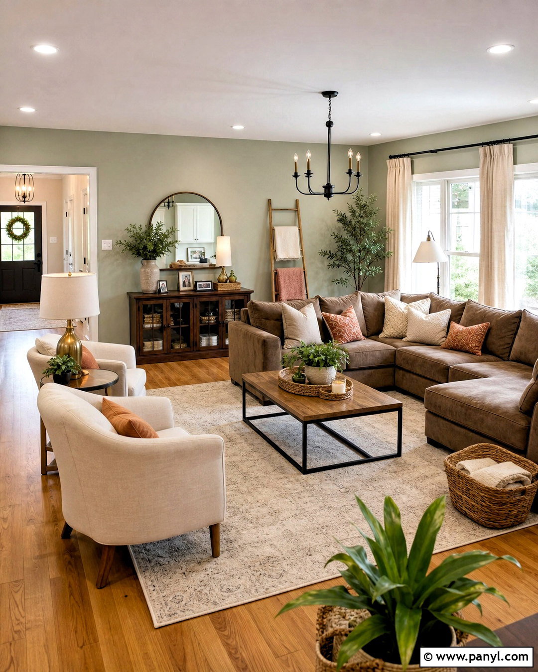 Behr Muted Sage Living Room - 20 behr living room paint color ideas