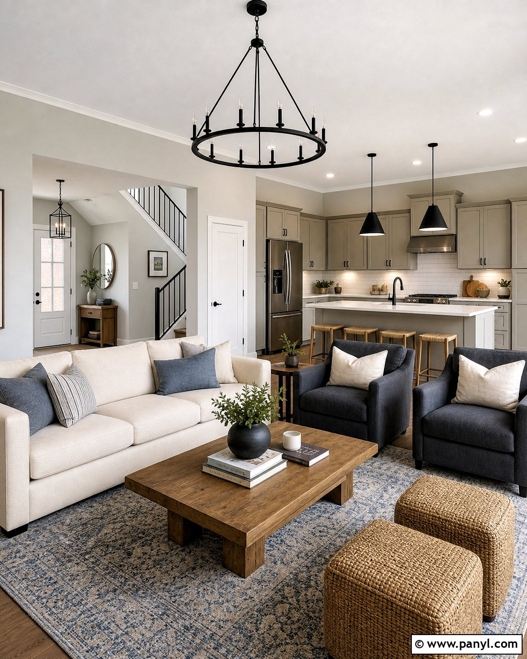 Behr Natural Gray Open Floor Plan - 20 behr whites and neutrals