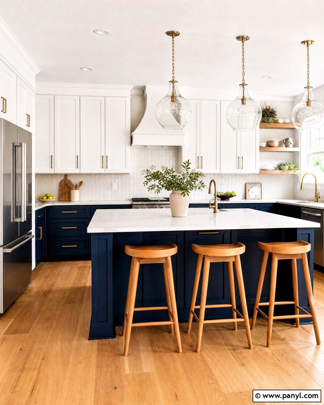 Behr Polar Bear White And Navy Kitchen - 20 behr polar bear white ideas